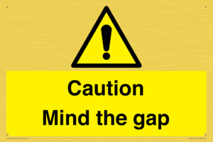 Caution Mind the gap
